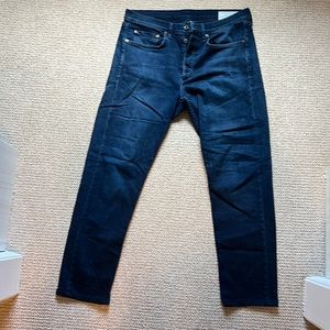 Rag & Bone Fit 2 Slim Button Fly Stretch Jeans Size 33
